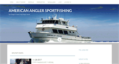 Desktop Screenshot of americananglersportfishing.com