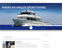 Tablet Screenshot of americananglersportfishing.com