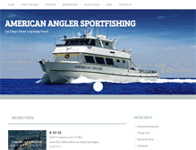 Tablet Screenshot of new.americananglersportfishing.com
